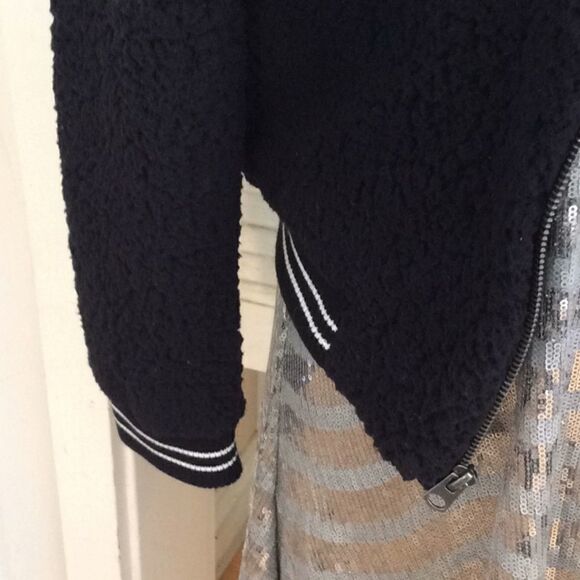 NWT Lucky Brand Varsity Bomber Jacket Pockets XS - Picture 7 of 13